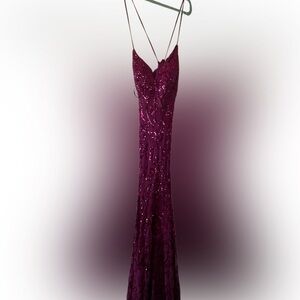 Purple sequin Windsor dress size large